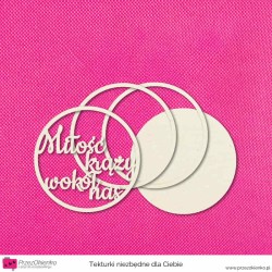 Miłość krąży... - shaker box