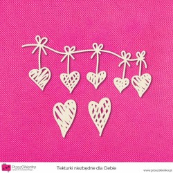 Miłosne serduszka - zestaw, wzór 02