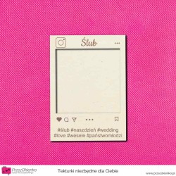 Shaker box - ramka "Ślub"