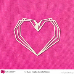 Ramka serce geometryczne wzór 01