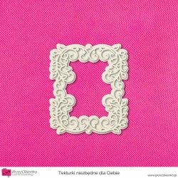 Ramka prostokątna ażurkowa warstwowa