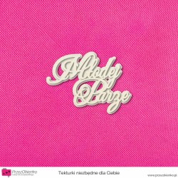 Napis Młodej Parze warstwowy