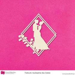 Ramka romb z młodą parą wzór 01