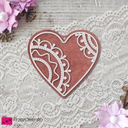 Serce a'la piernik 01 (warstwowe, dwukolorowe)