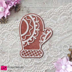 Rękawiczka a'la piernik 01 (warstwowa, dwukolorowa)