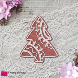 Choinka a'la piernik 01 (warstwowa, dwukolorowa)