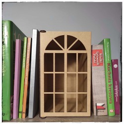 Book nook z pojedynczymi drzwiczkami baza HDF 01