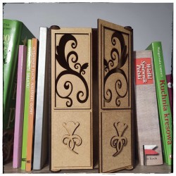 Book nook z podwójnymi drzwiczkami baza HDF 01