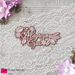 Napis "Magiczny Czas" (warstwowy, dwukolorowy)