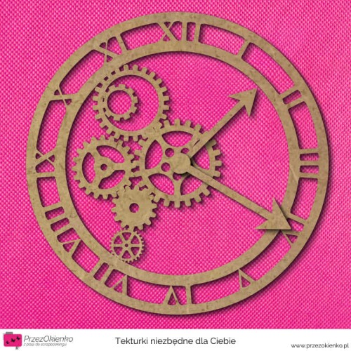 zegar HDF duzy scrapbooking bazy hdf