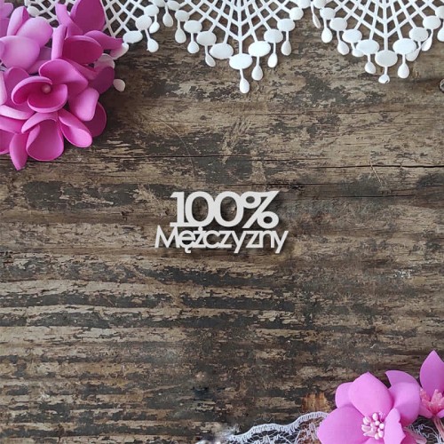 napis 100 mezczyzny scrapbooking