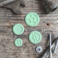 stemple gumowe kola zebate scrapbooking