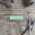 stempel gumowy napis meski swiat scrapbooking