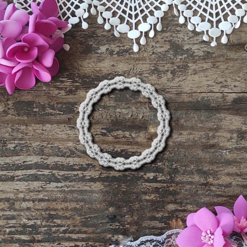 ramka okragla warstwowa delikatny azur tekturki scrapbooking