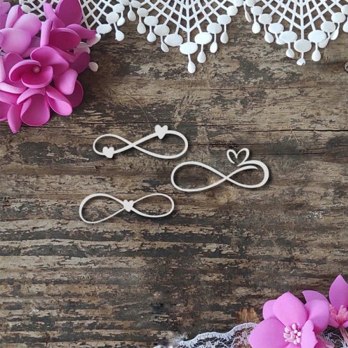 znaki nieskonczonosci tekturki scrapbooking