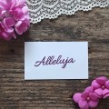 stempel gumowy napis Alleluja odbicie scrapbooking.jpg