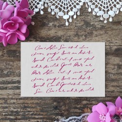 Stempel pismo odręczne - idealne do ATC
