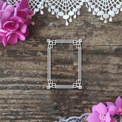 Ramka prostokątna geometryczna, idealna na ATC