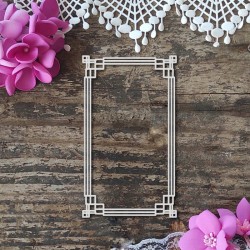 Ramka prostokątna geometryczna, idealna na DL