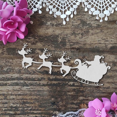 swiety mikolaj w saniach tekturki scrapbooking.jpg