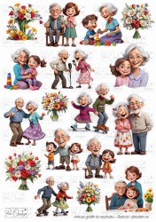 Babcia i dziadek 02- arkusz cyfrowy
