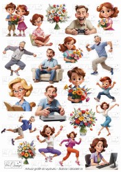 Babcia i dziadek 01- arkusz cyfrowy