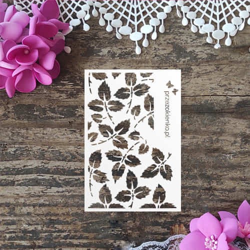 maska ATC szablon liscie rozy scrapbooking.jpg