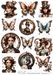 Steampunk 01- arkusz A4 
