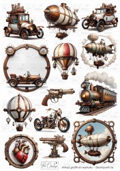 Steampunk 04- arkusz A4
