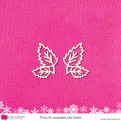 Gałązka 2 listki jesienne (para)