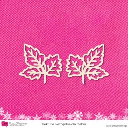 Gałązka 3 listki jesienne (para)