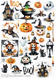 Halloween 01 - arkusz cyfrowy