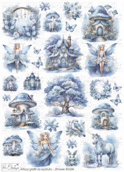 Zimowe Wróżki - arkusz cyfrowy