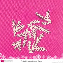 Zestaw 6 gałązek świerkowych