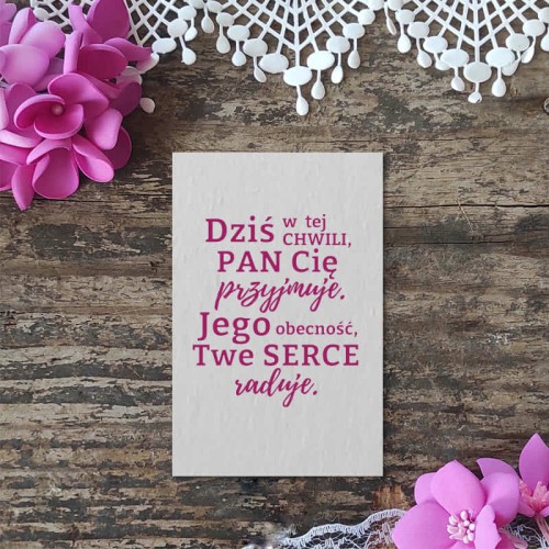 napis dzis w tej chwili Pan Cie przyjmuje odbicie stempel gumowy scrapbooking.jpg
