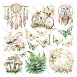 White Roses - okładka z zestawu 20,3x20,3cm Scrap And Me