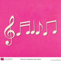 Nuty duże zestaw 4 szt. + klucz wiolinowy