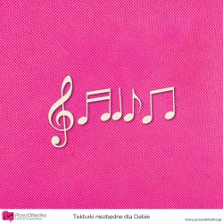 Nuty małe zestaw 4 szt. + klucz wiolinowy