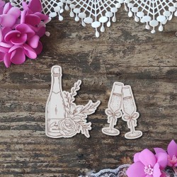 Szampan i kieliszki – zestaw świętujący