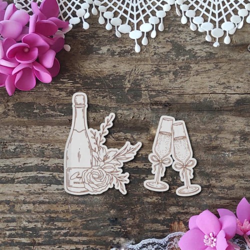 szampan i kieliszki tekturki z beermaty Przez Okienko.jpg