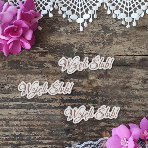 napis grawerowany wzieli slub zestaw 3 tekturki scrapbooking przez okienko.jpg