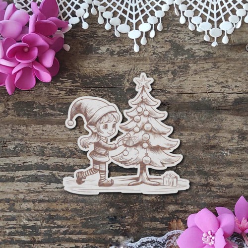 elf z choinka grawerowana tekturka.jpg