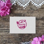 Stempel znaczek pocztowy Wesołych Świąt z Mikołajem