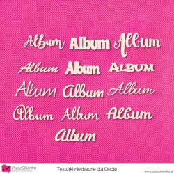 Napis "Album" 13 wzorów do wyboru