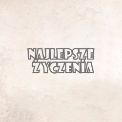 Stempel napis "Najlepsze życzenia"