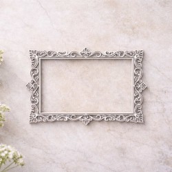 Ramka prostokątna warstwowa z zawijaskami