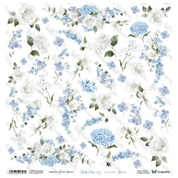 Lovely Day IN BLUE - Flowers - arkusz do wycinania Scrap And Me
