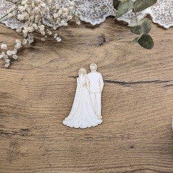 Grawerowana Para Młoda – widok od tyłu