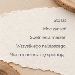 Stemple - zestaw 5 napisów z życzeniami