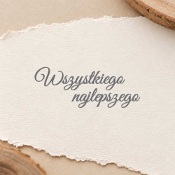 Stempel napis "Wszystkiego najlepszego"